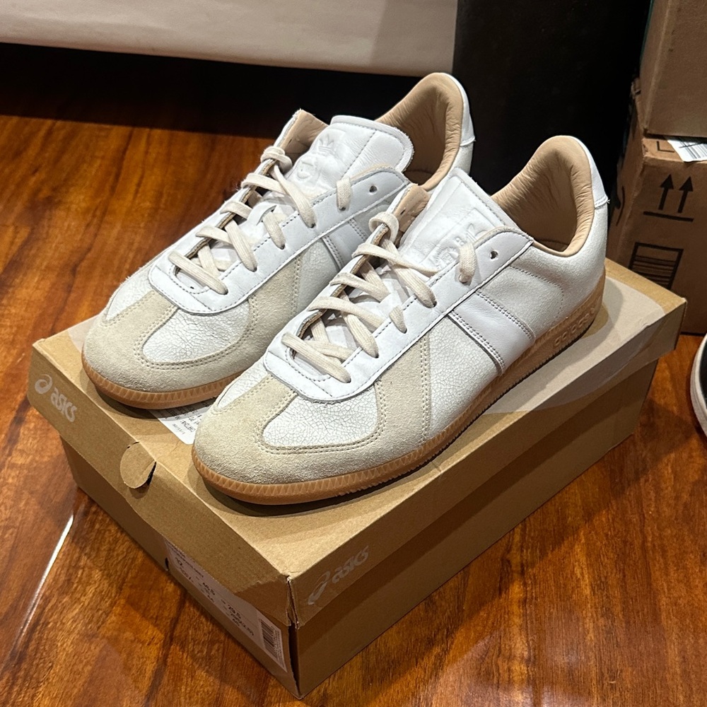 Adidas Germany Army Trainers Cream and Tan Sneakers